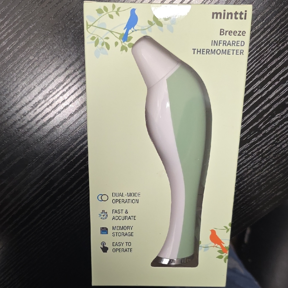 Mintti Breeze Infrared Thermometer for Forehead and Ear.